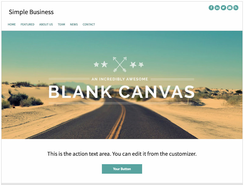 Simple Business Free minimalist wordpress themes
