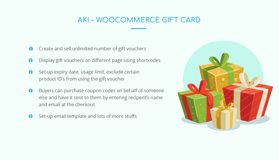 Aki - WooCommerce Gift Card
