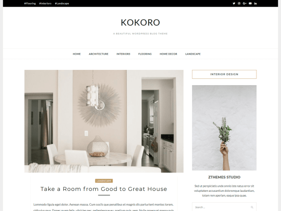 Free minimalist wordpress themes
