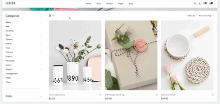 Shop Page Layouts