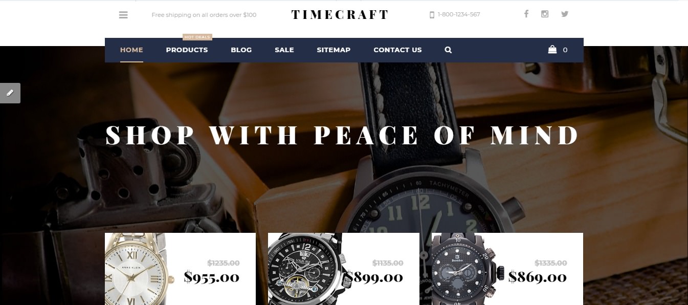 Time Craft Shopify Theme