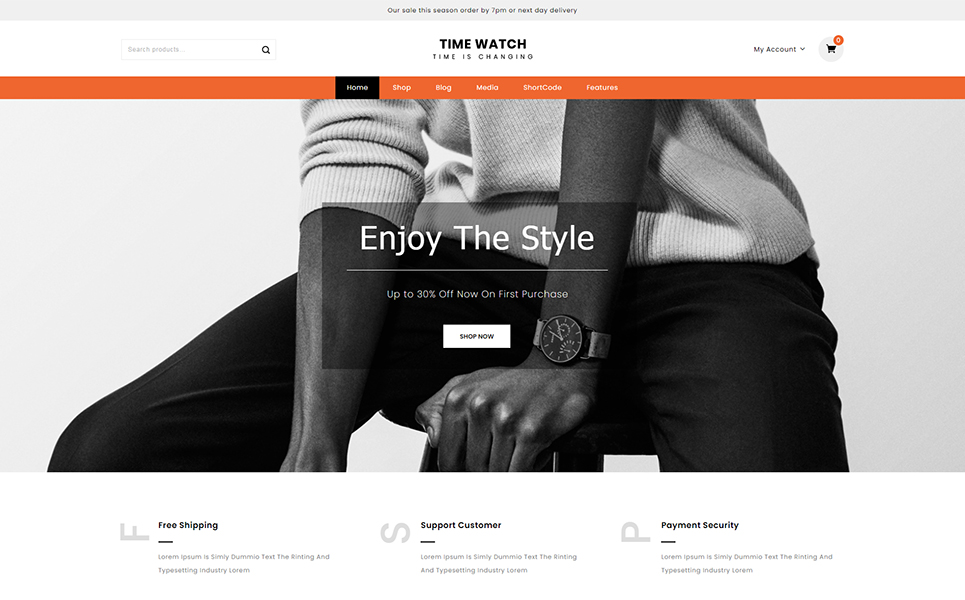 luxury watches Woocommerce themes