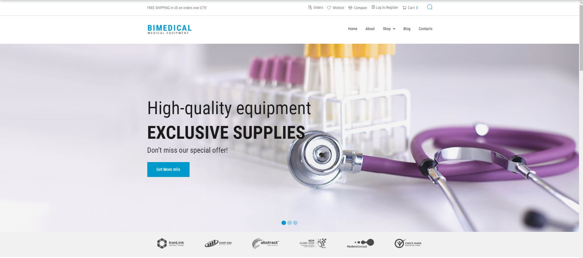 Bimedical medical Woocommerce themes