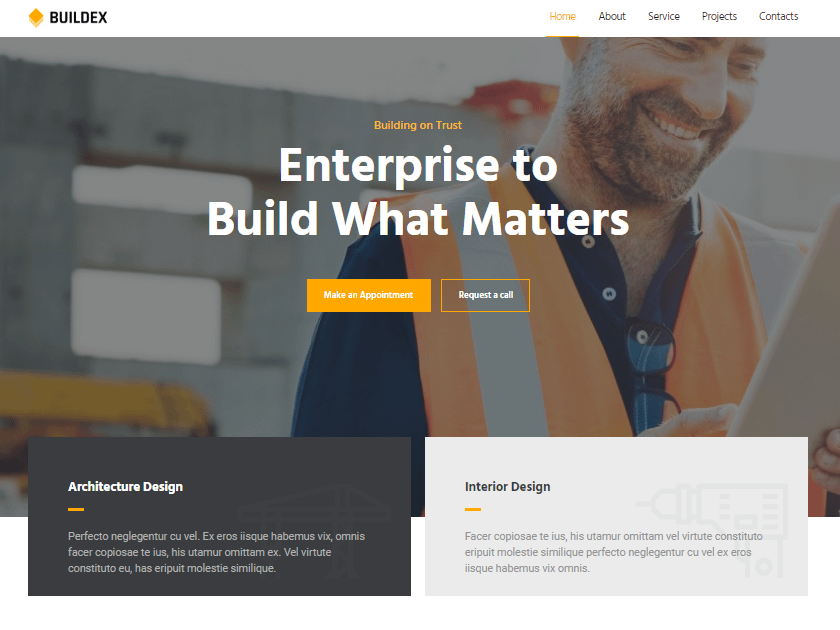 WordPress Construction theme free