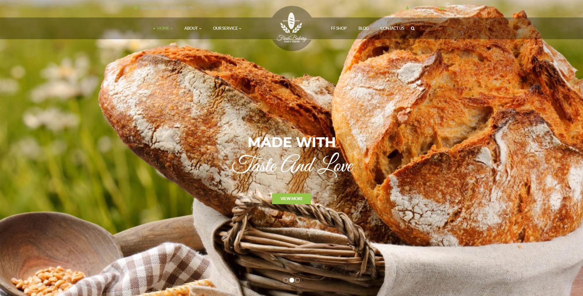 Free WordPress restaurant theme: Free Freka