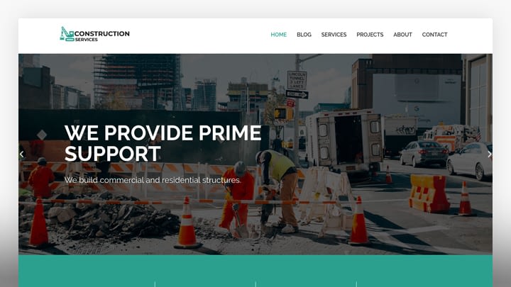 WordPress Construction theme free