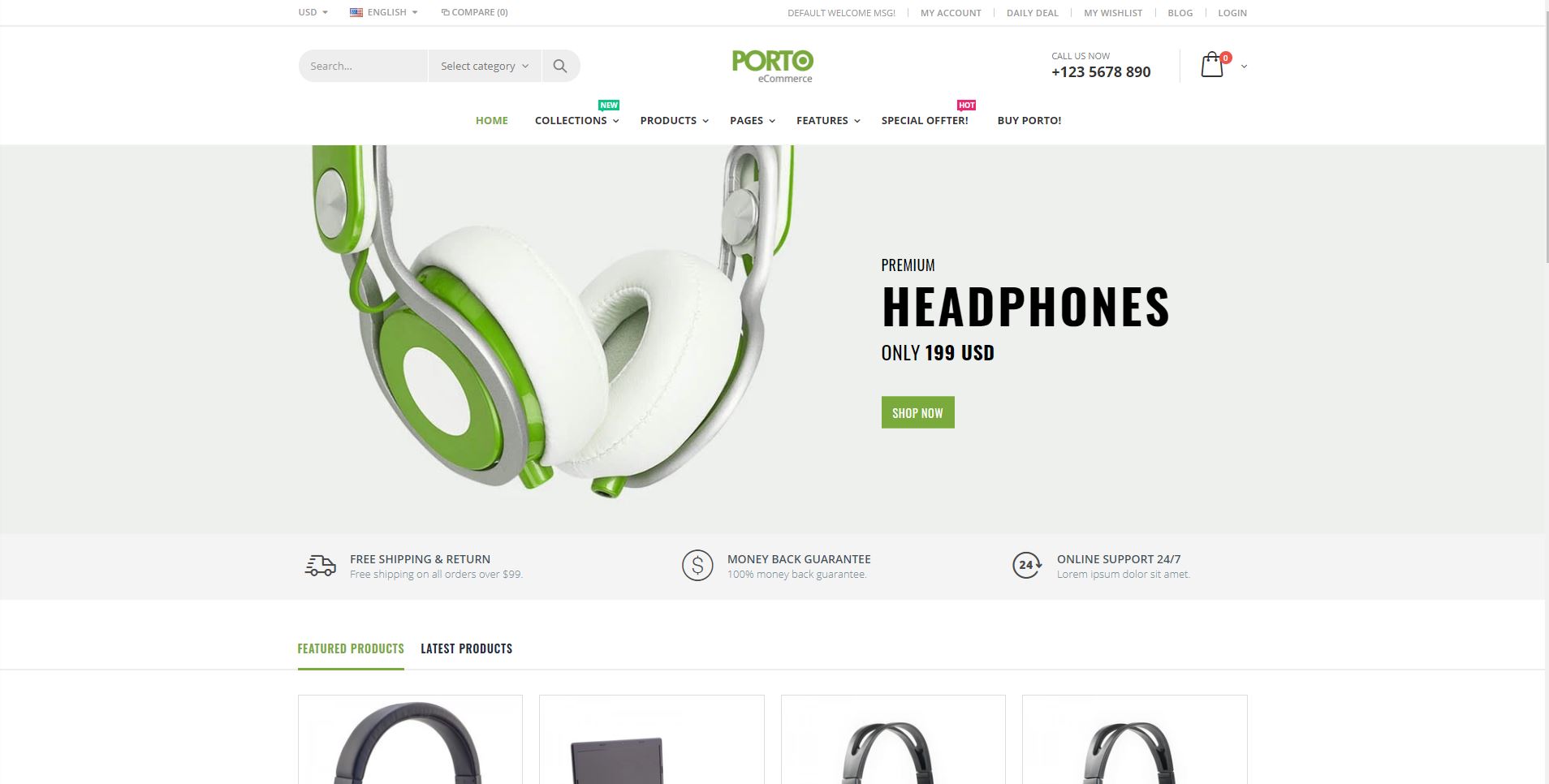 Shopify Electronics Theme: Porto