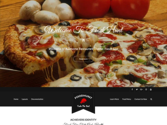 Free parallax WordPress theme