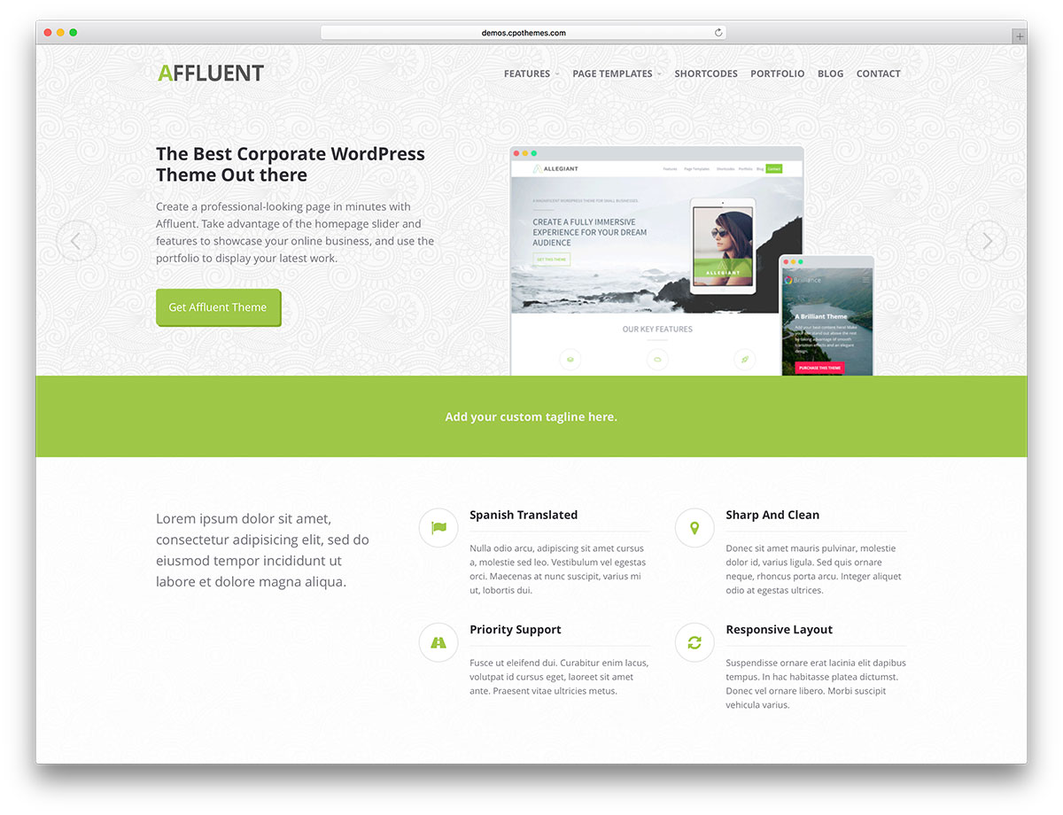 Free wordpress themes for business
