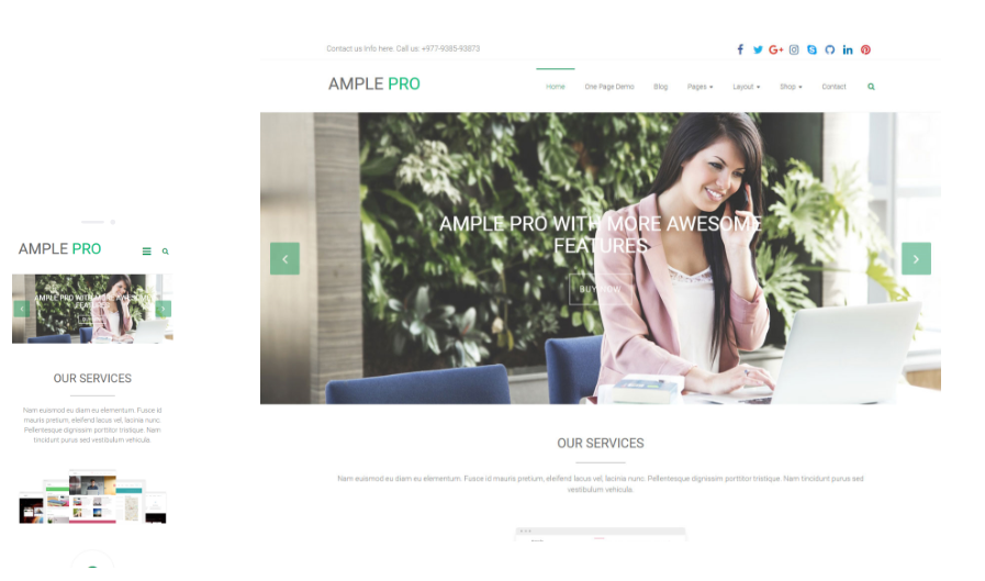 Ample Free WordPress Theme