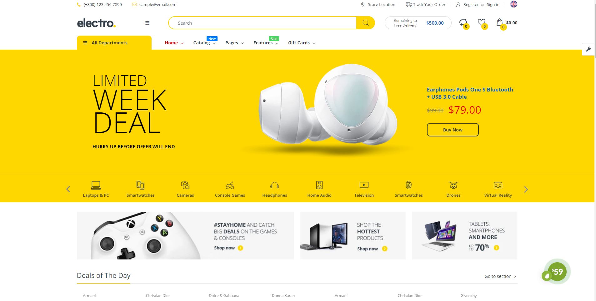 Shopify Electronics Theme: Electro Electronics