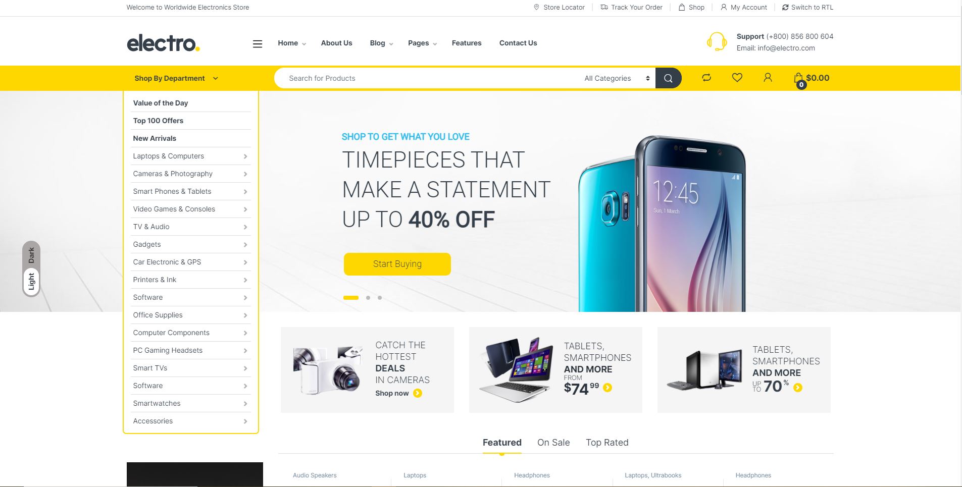 Electro Electronics Store WooCommerce Theme