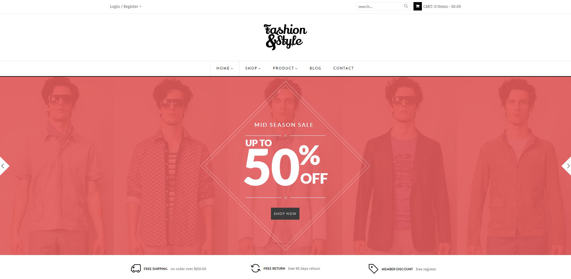 Fashion WooComerce Responsive WordPress Theme