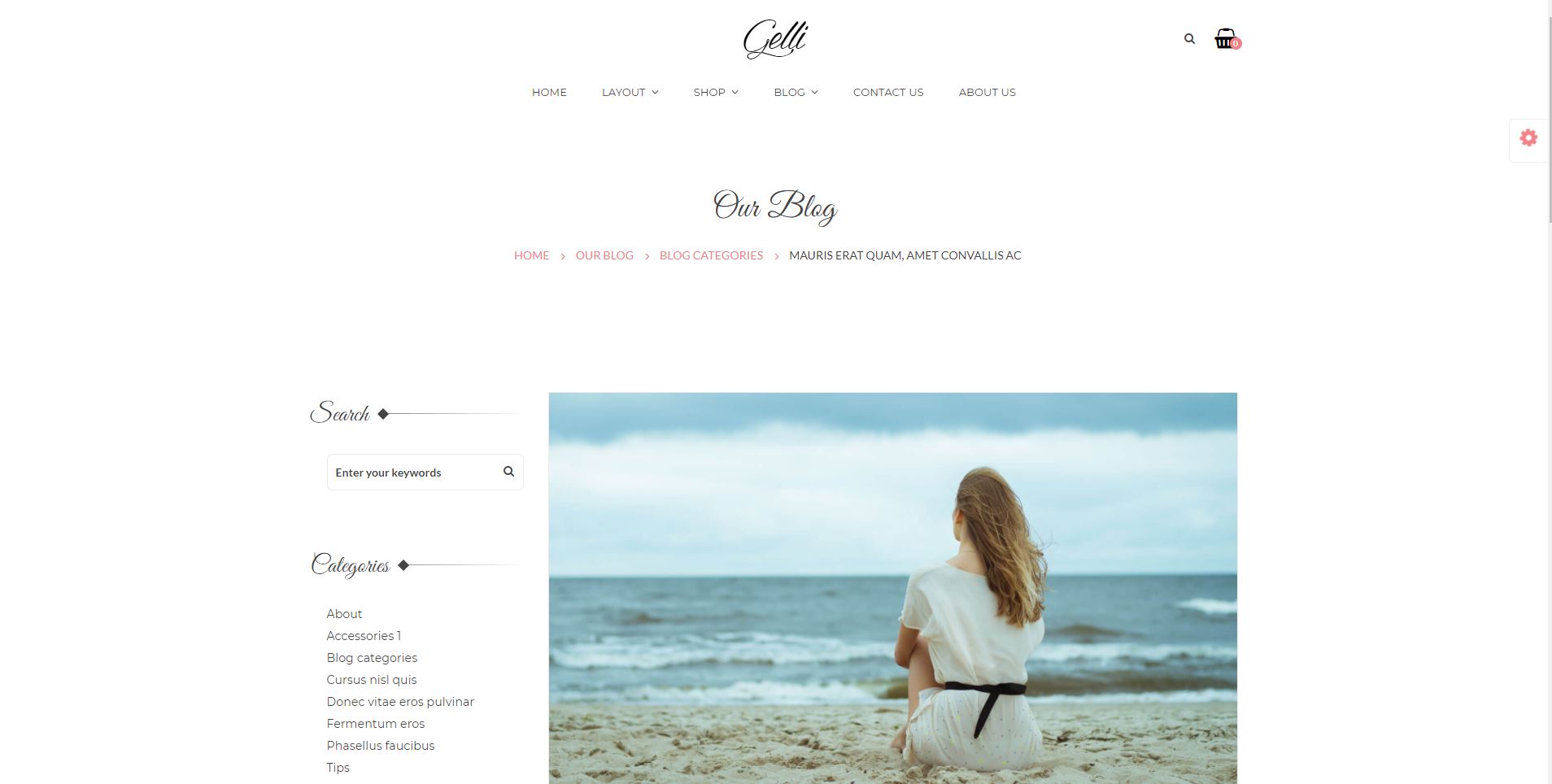 Gelli personal WordPress Theme free