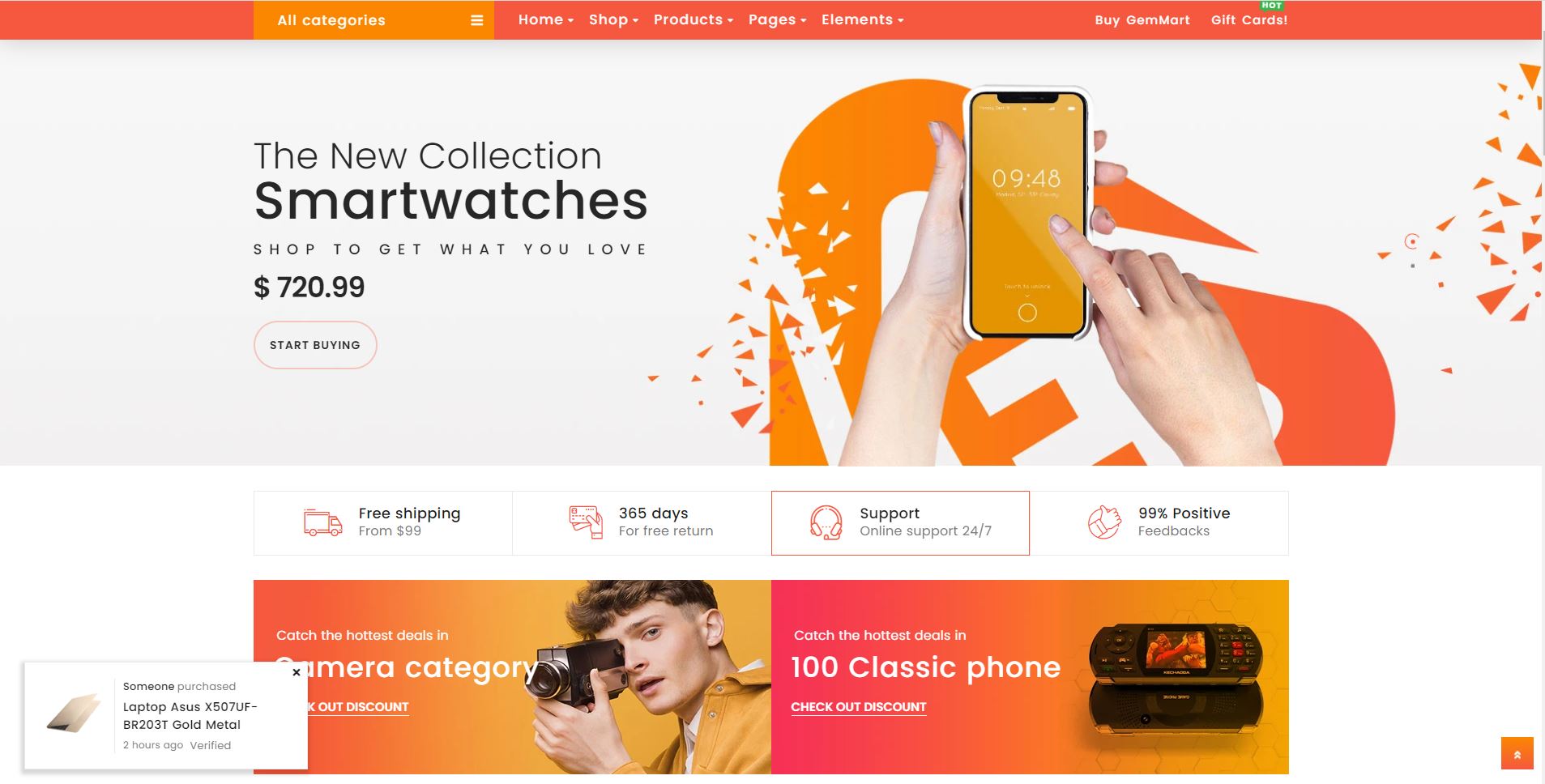 Shopify Electronics Theme: GemMart