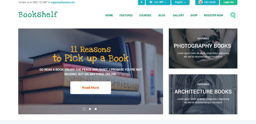 Woocommerce bookstore themes