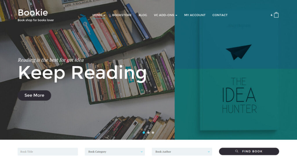 Woocommerce bookstore themes