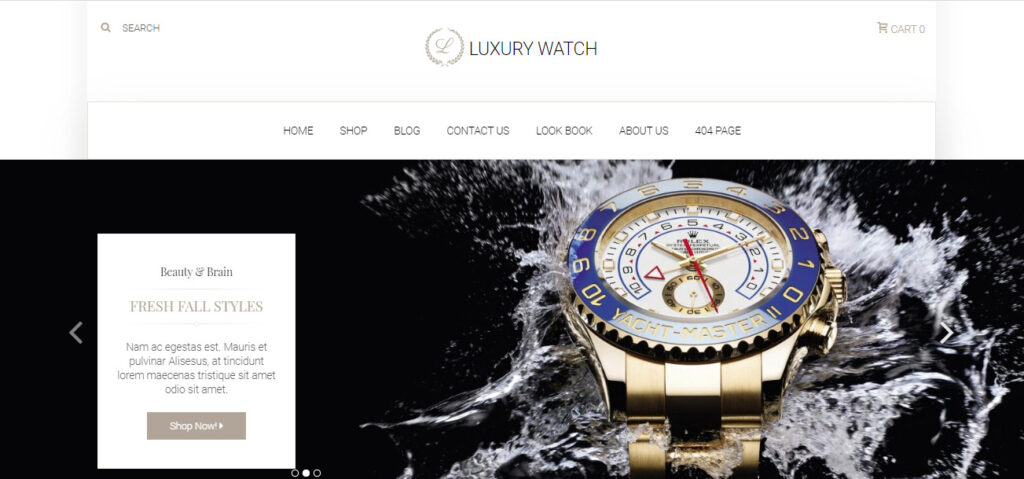 luxury watches Woocommerce themes