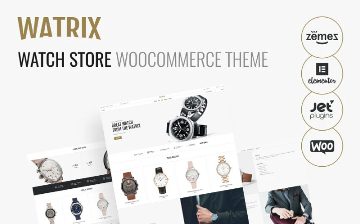 luxury watches Woocommerce themes