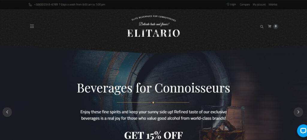 wine shop Woocommerce themes