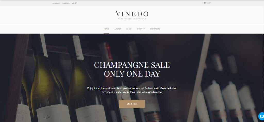 wine shop Woocommerce themes