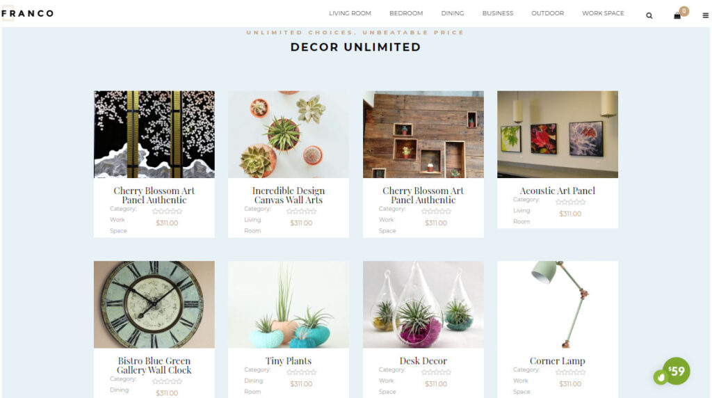 decorations woocommerce themes