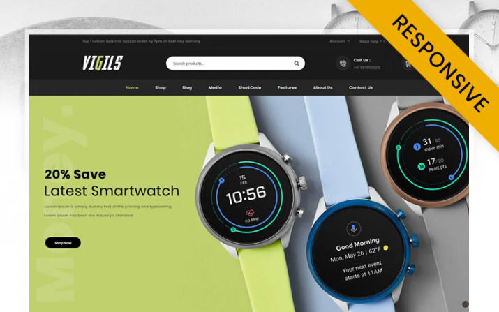 luxury watches Woocommerce themes