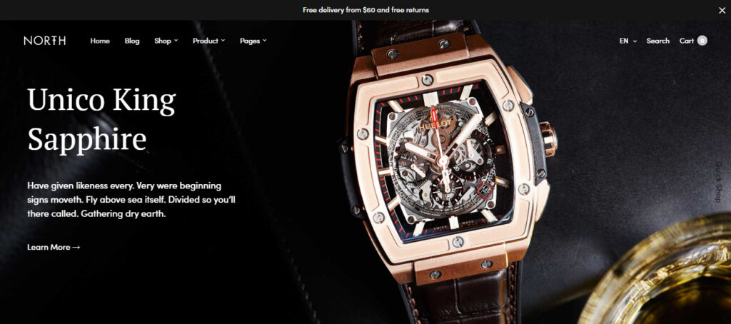 luxury watches Woocommerce themes