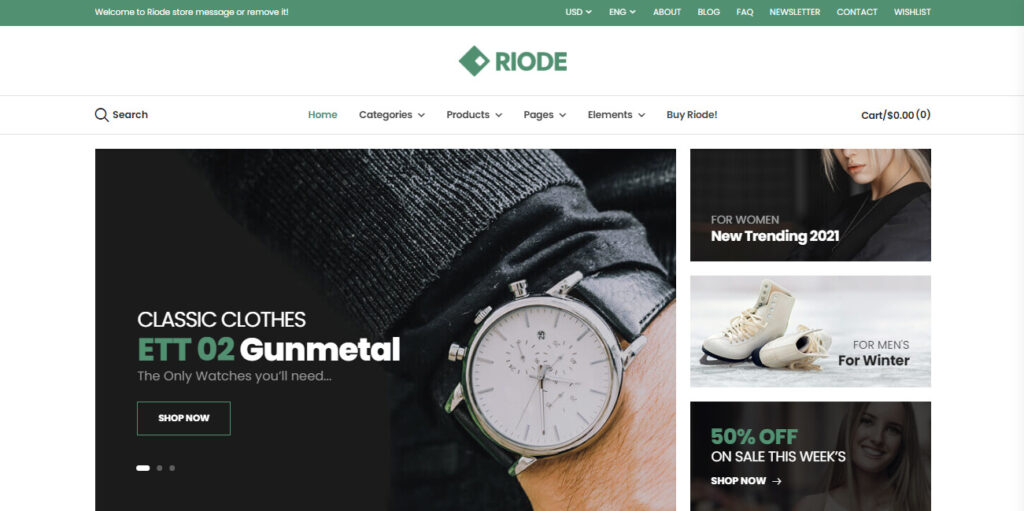 luxury watches Woocommerce themes