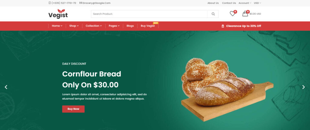 Shopify restaurant theme