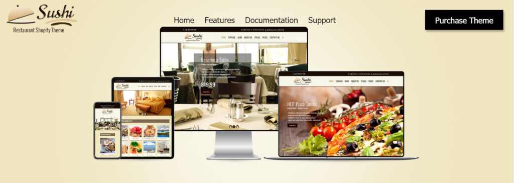 Shopify restaurant theme