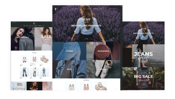 Magento 2 ecommerce themes F2