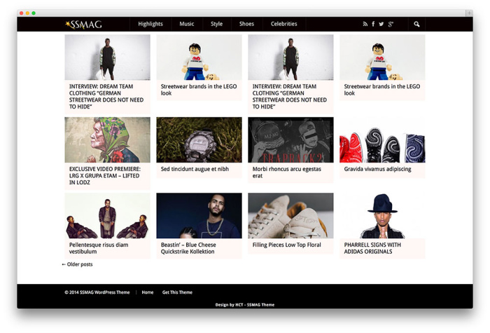 The SSMAG free wordpress blog themes
