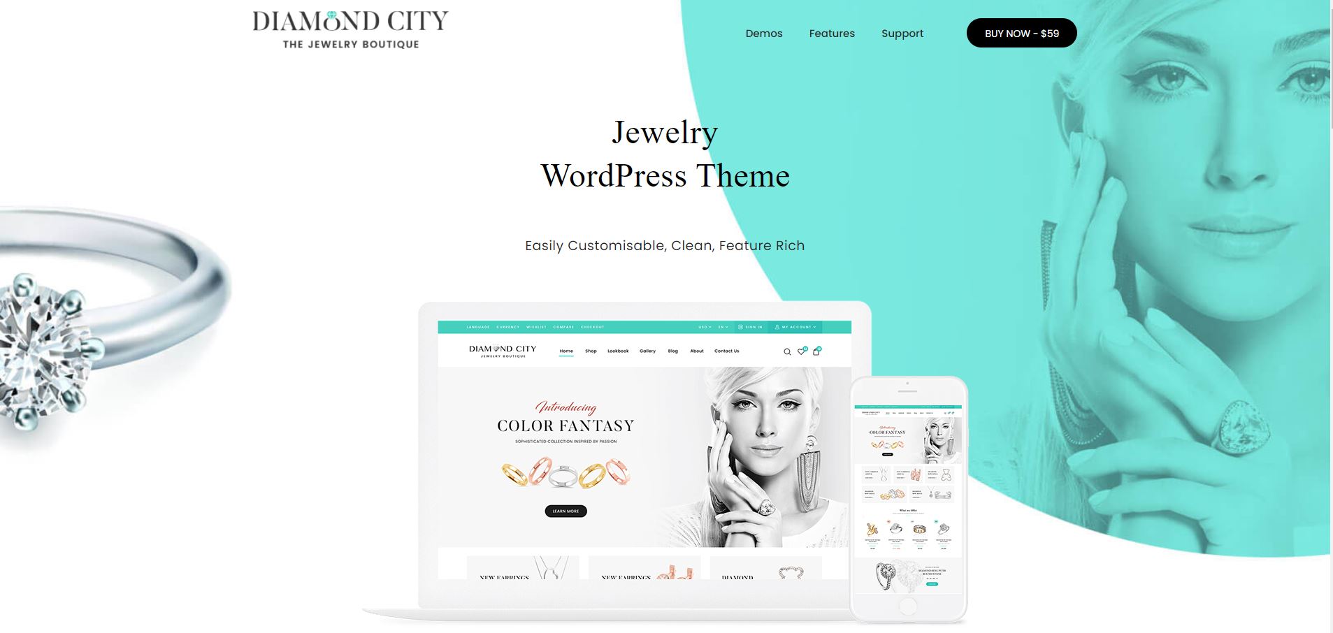 DiCi - Jewelry Shop WordPress Theme