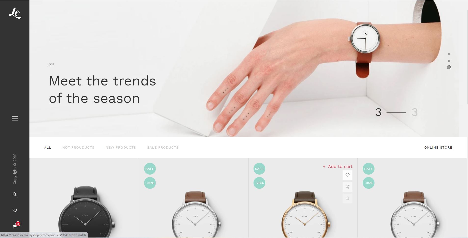 Watches shopify theme