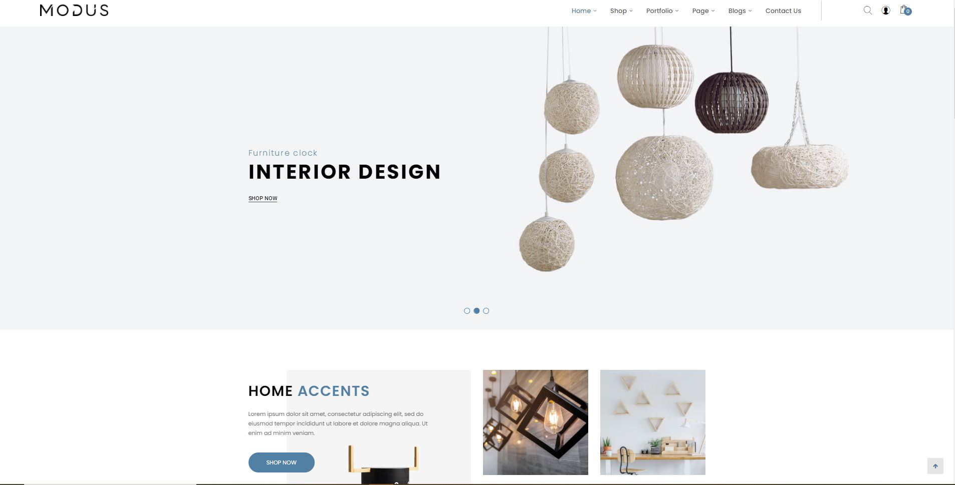 Modus minimal Woocommerce themes