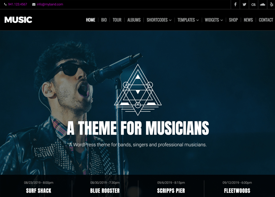 Free Music WordPress Themes