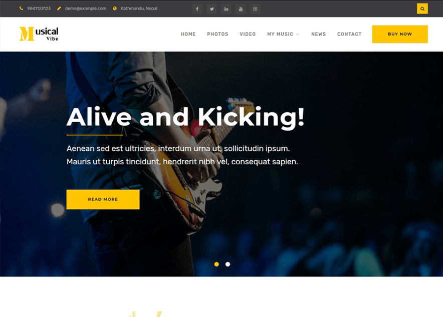 Free Music WordPress Themes