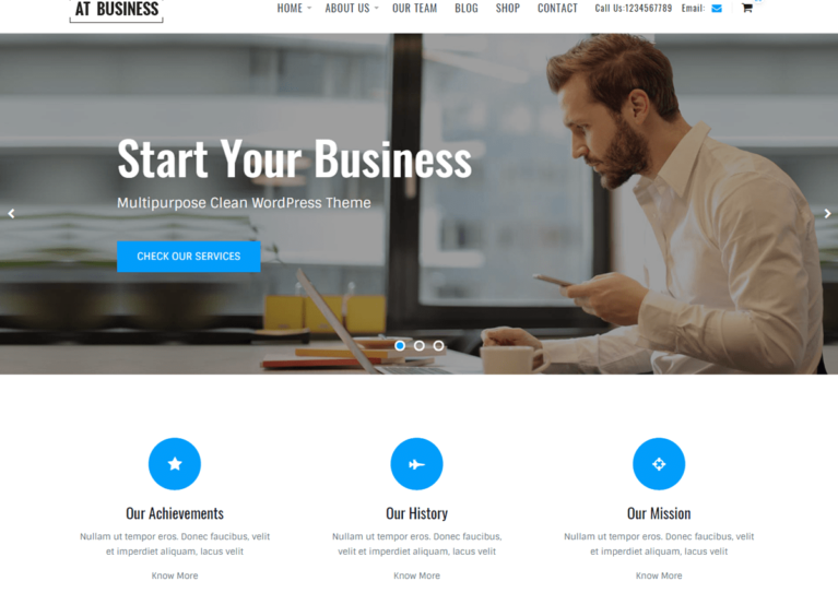Free wordpress themes for business