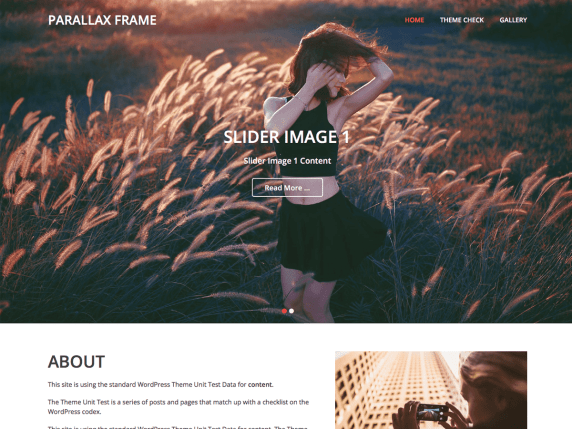 Parallax Theme