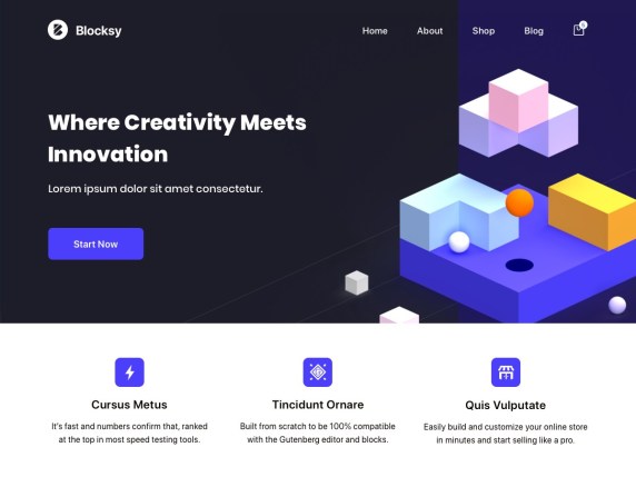 Blocksy free wordpress blog themes
