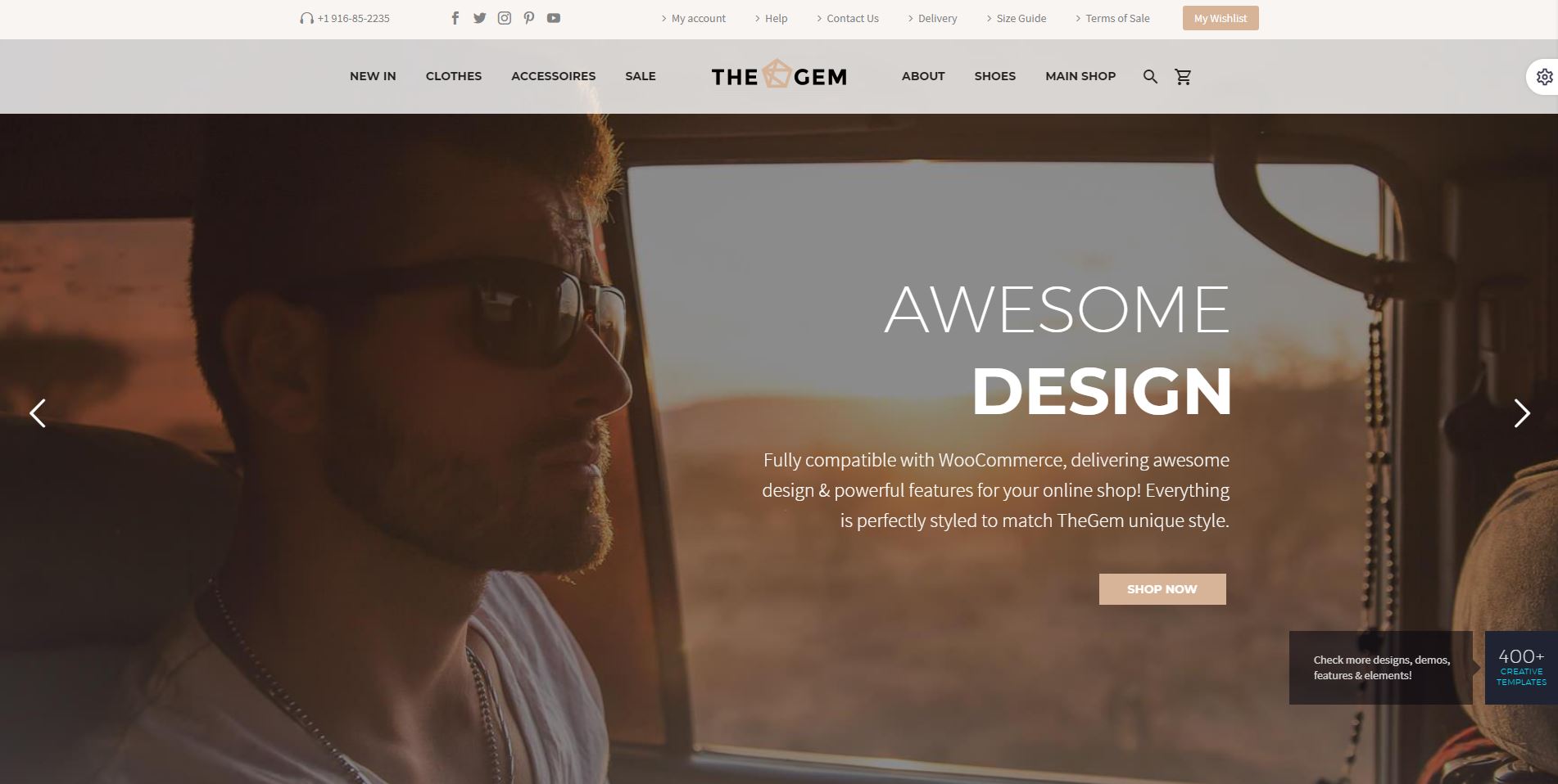 Gem WooCommerce theme