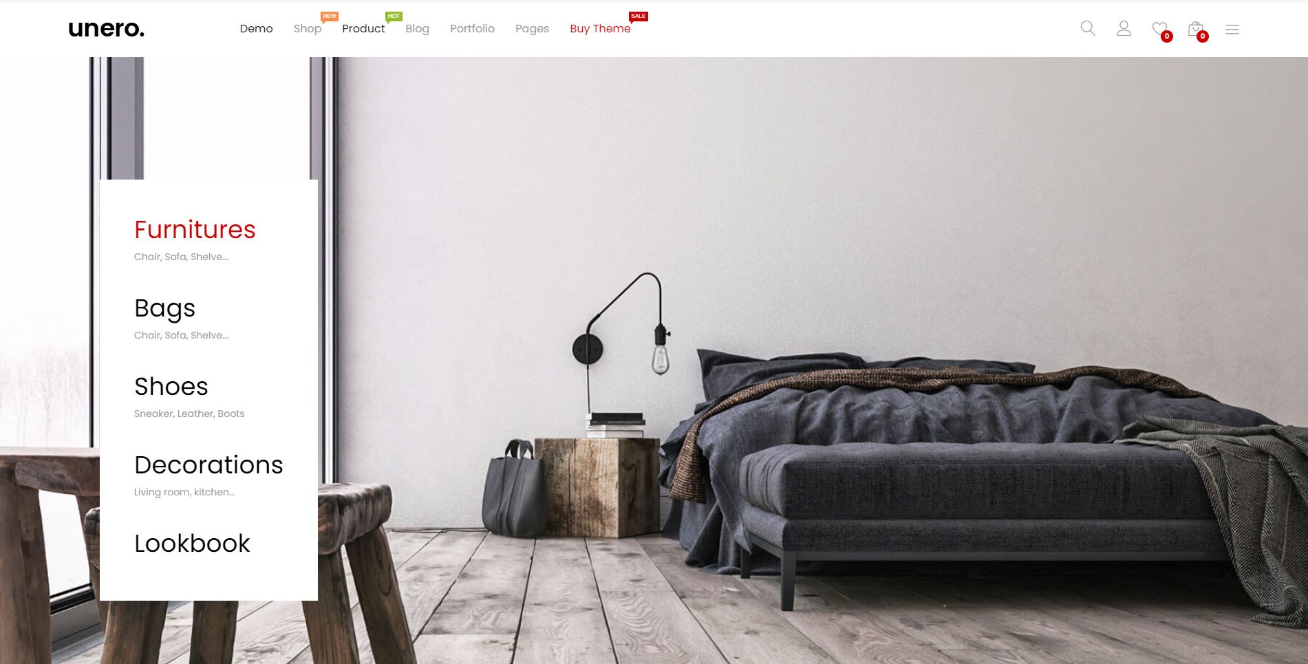 Unero - Furniture theme