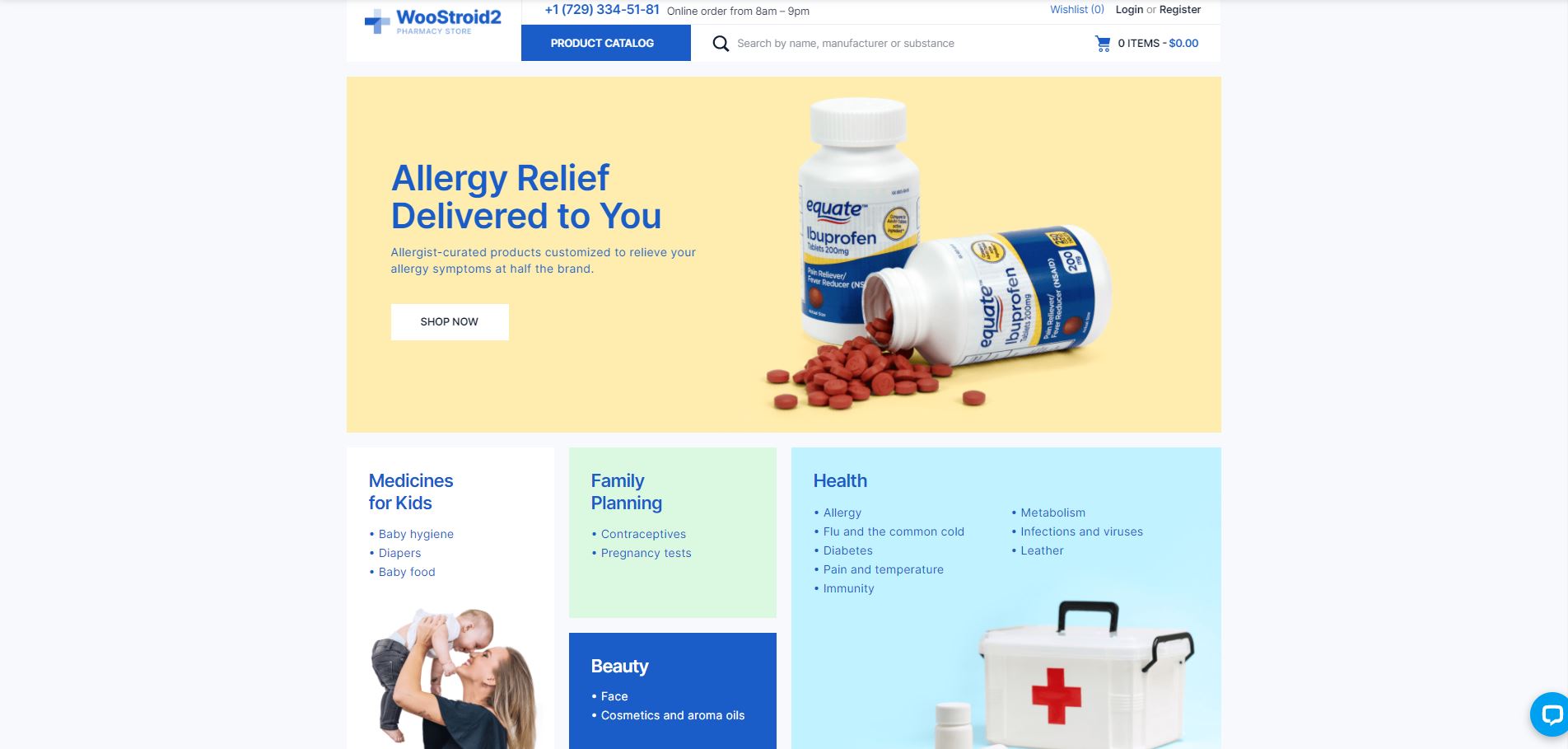 Woostroid2 medical Woocommerce themes