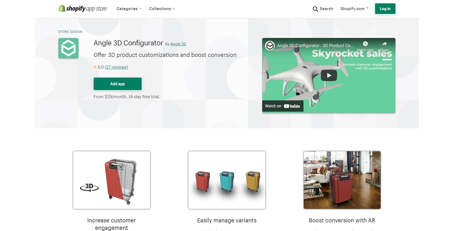 Angle 3D Configurator