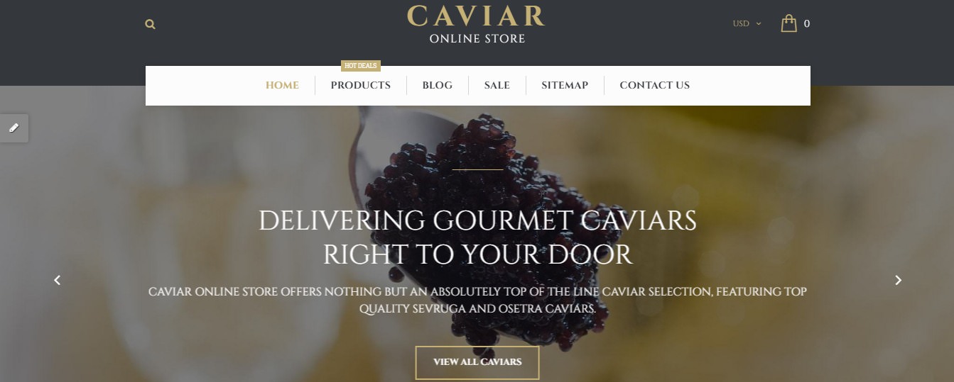 Caviar Fruits and vegetables Shopify Theme