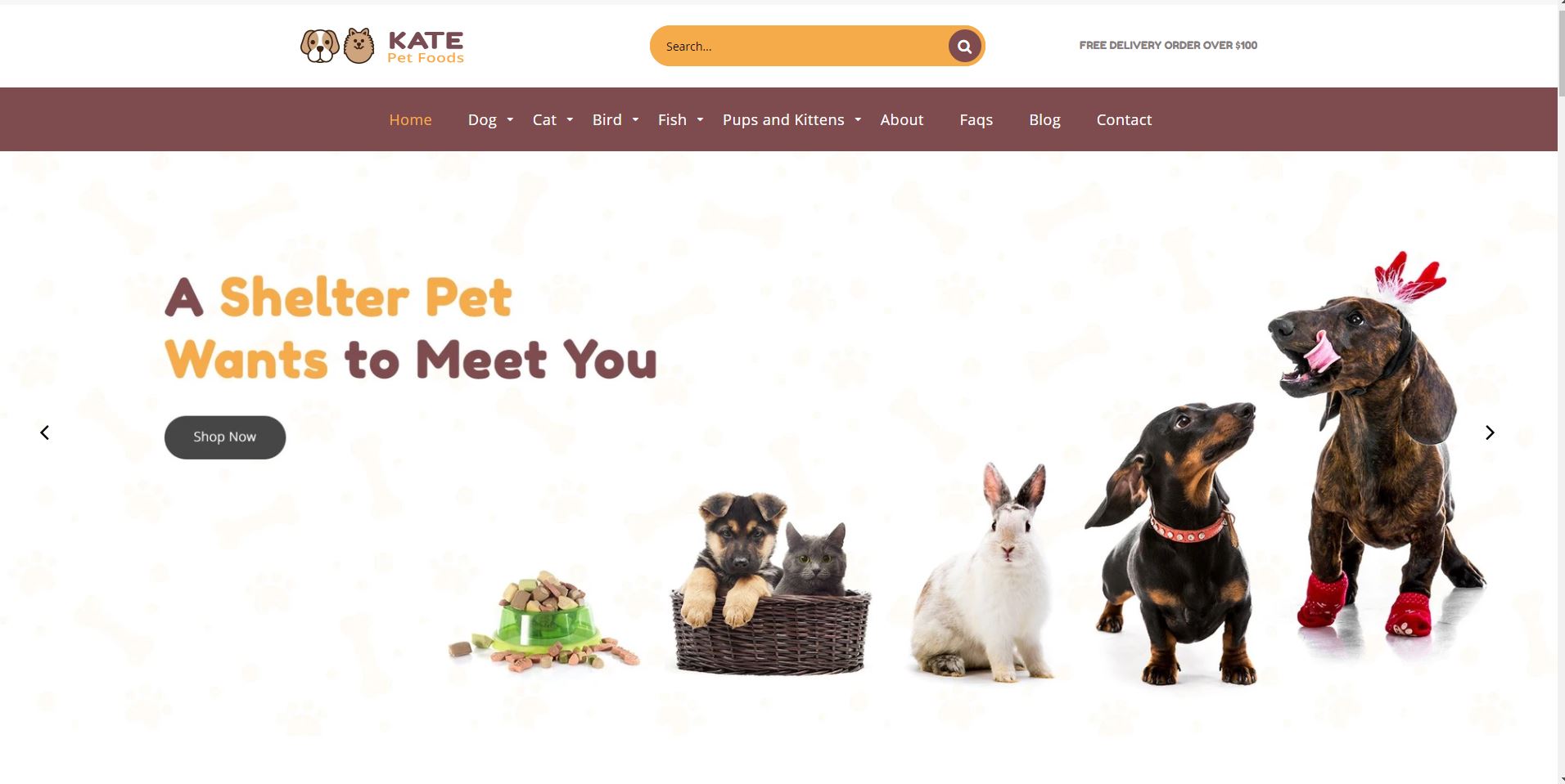 Kate - Pet Store and Pet Food Shopify Theme