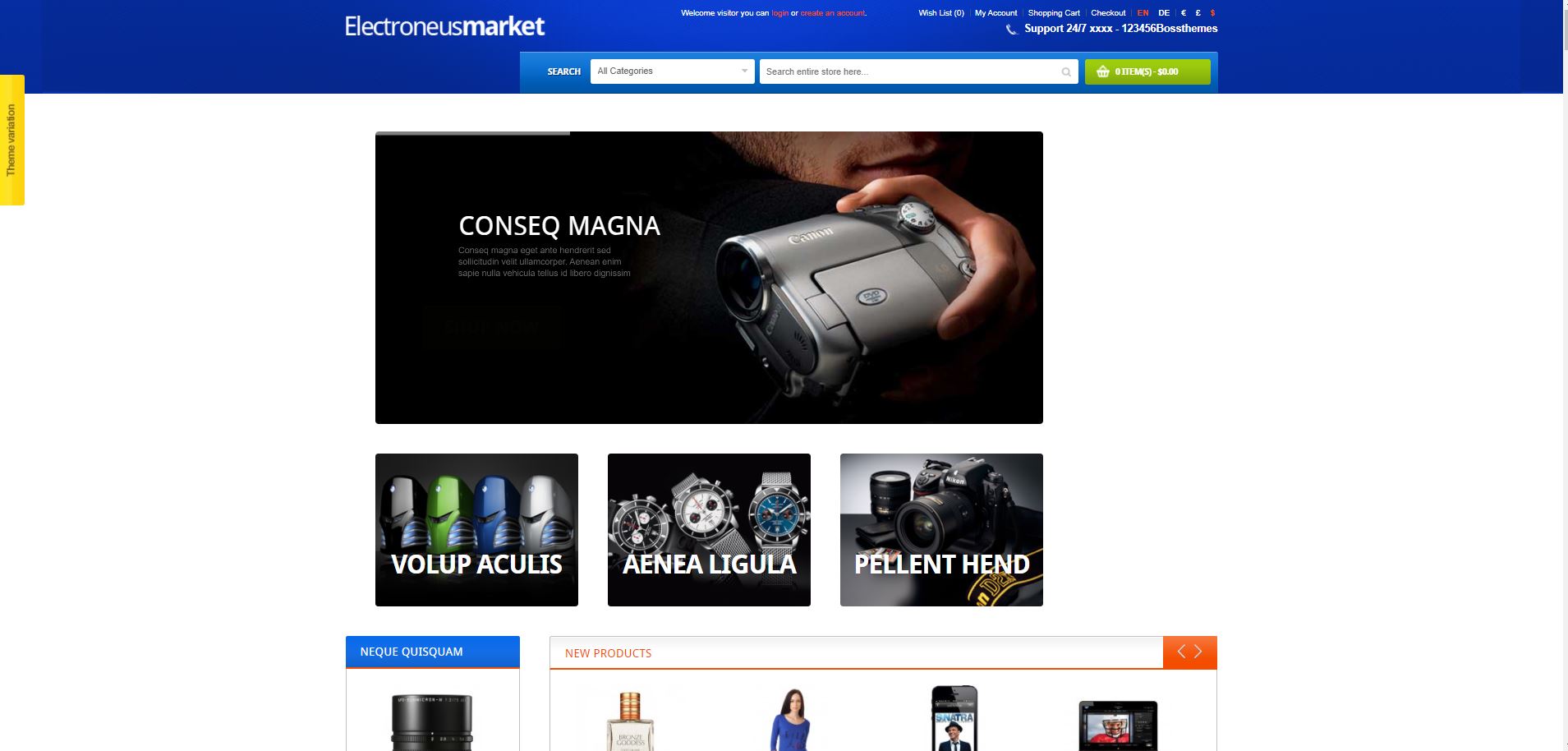 Electronics Store OpenCart Theme