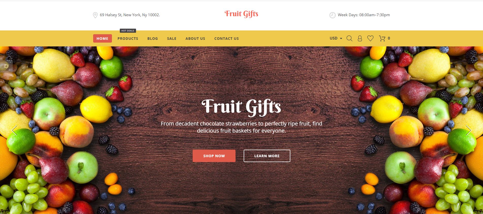 Fruit Gifts Shopify Theme