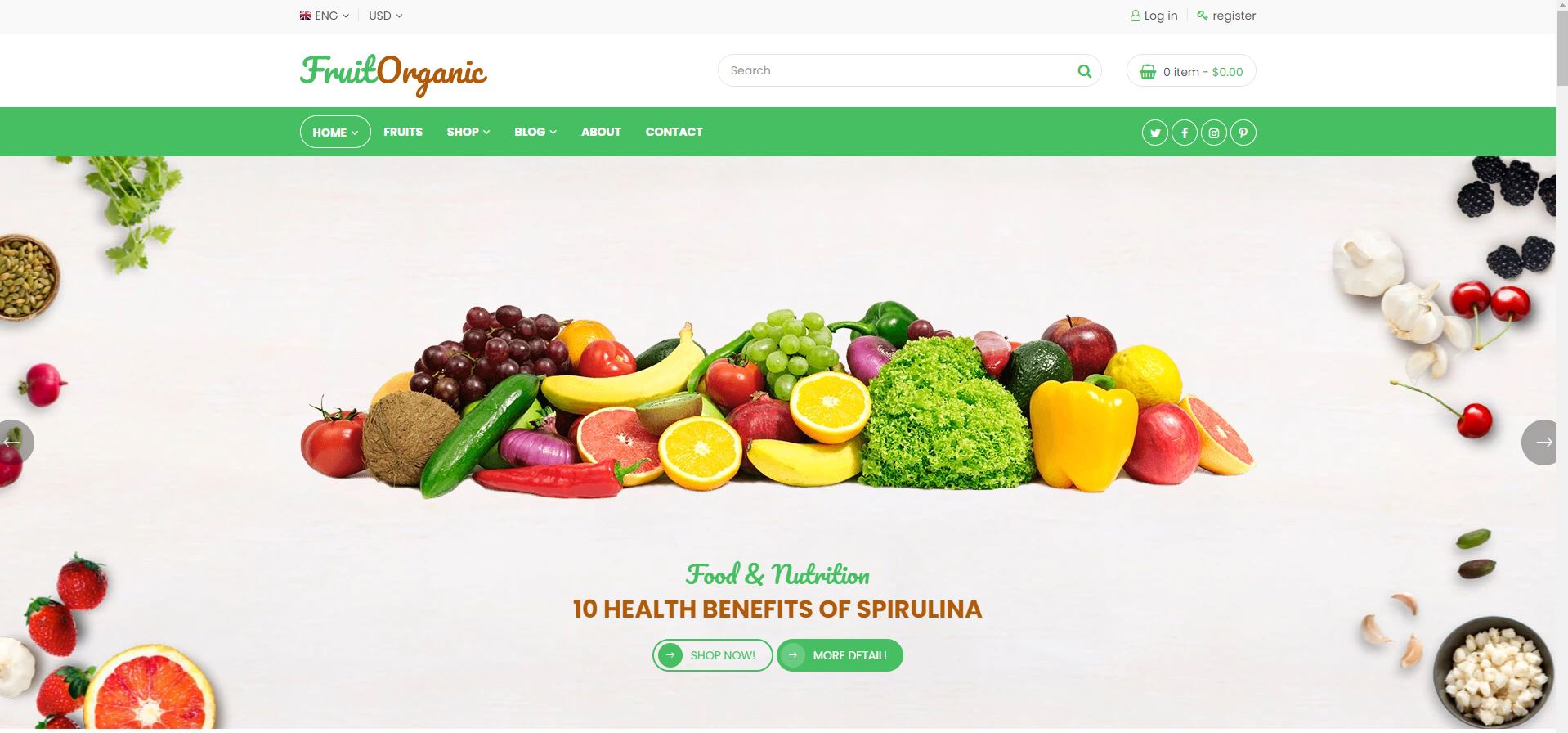 Fruit Shop Fruits and vegetables Shopify Theme